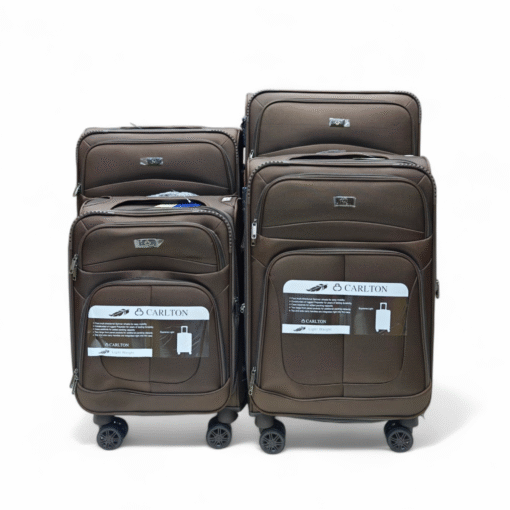 Carlton Uk soft 4 pc fiber base luggage trolley karachi pakistan