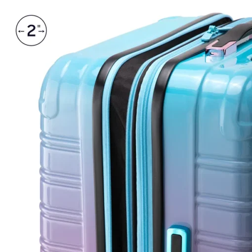iFLY Hard Sided Fibertech Printed Luggage, Cotton Candy Luggage - Image 4