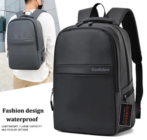 BURBROS Confident Waterproof Backpack Multi-pocket 15.6 Inch Laptop Bag Student Bag - Image 4