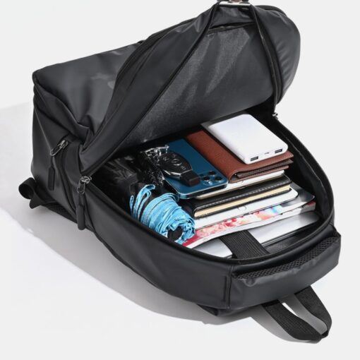 BURBROS Confident Waterproof Backpack Multi-pocket 15.6 Inch Laptop Bag Student Bag Shoulder Bag - Image 8