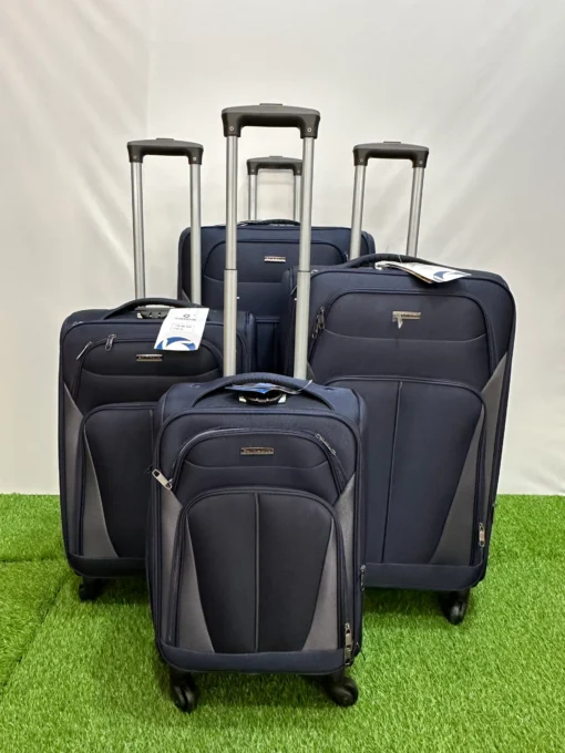Saimede 4pcs Softside Luggage Trolley - Image 3