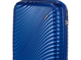 AMERICAN TOURISTER Jetglam Spinner Double Roller 4 wheels Metallic Blue - Image 4