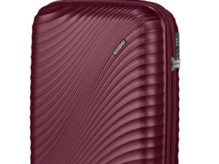AMERICAN TOURISTER Jetglam Spinner Double Roller 4 wheels Grape Maroon - Image 4