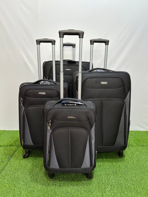 Saimede 4pcs Softside Luggage Trolley - Image 5
