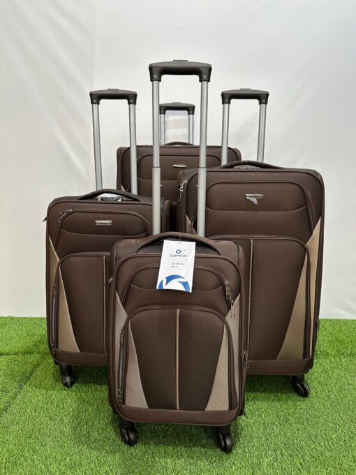 Saimede 4pcs Softside Luggage Trolley - Image 6