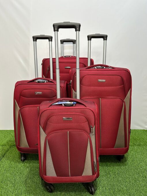 Saimede 4pcs Softside Luggage Trolley - Image 4