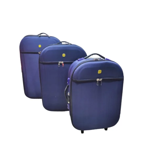 Cat Fancy 2 Wheel 3 Piece Trolley Bag