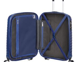 AMERICAN TOURISTER Jetglam Spinner Double Roller 4 wheels Metallic Blue - Image 2