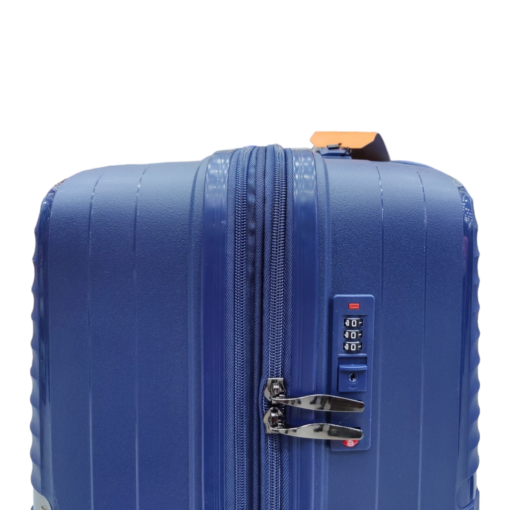 Polo World Polypropylene Hardcase Luggage Trolley Set Orange - Image 9