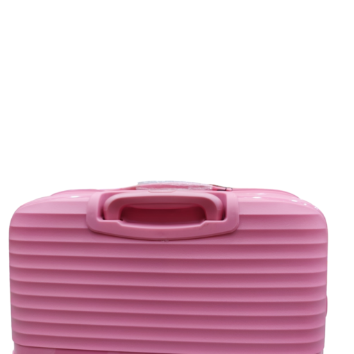 Polo World Polypropylene Hardcase Luggage Trolley Set Pink - Image 9