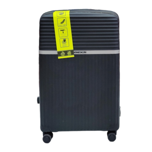 Polo World Polypropylene Hardcase Luggage Trolley Set Black - Image 4