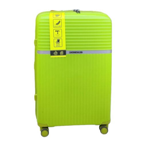 Polo World Polypropylene Hardcase Luggage Trolley Set Green - Image 4