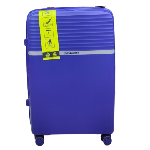 Polo World Polypropylene Hardcase Luggage Trolley Set Light Blue - Image 3
