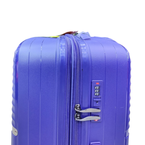 Polo World Polypropylene Hardcase Luggage Trolley Set Light Blue - Image 6