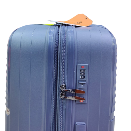 Polo World Polypropylene Hardcase Luggage Trolley Set Grey - Image 8