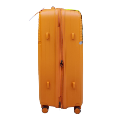 Polo World Polypropylene Hardcase Luggage Trolley Set Orange - Image 3