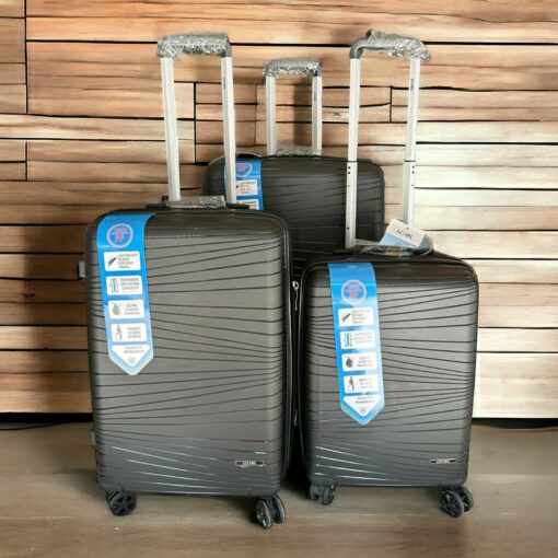 Lojel Polypropylene Hardcase Luggage Trolley Set Green - Image 6