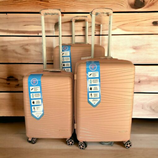 Lojel Polypropylene Hardcase Luggage Trolley Set Green - Image 7