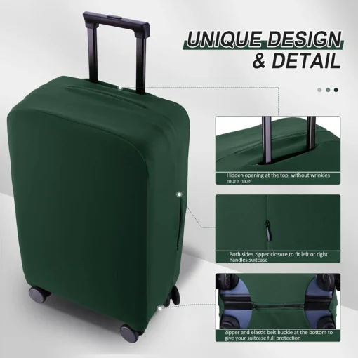 Burbros Lycra soft Spandix cover Luggage premium stretchable material