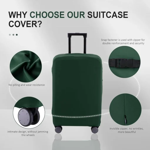 Burbros Lycra soft Spandix cover Luggage premium stretchable material