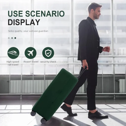 Burbros Lycra soft Spandix cover Luggage premium stretchable material
