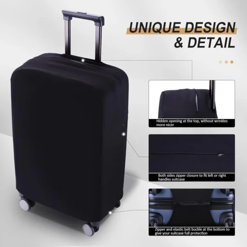 Burbros Lycra soft Spandix cover Luggage premium stretchable material