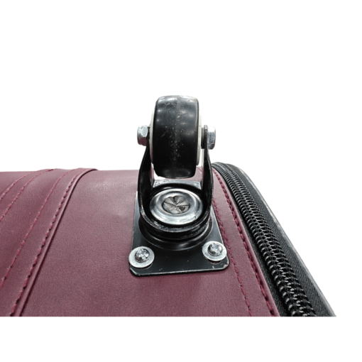 Burbros Leatherite Series 3 pc Set Luggage Trolley Maroon - Image 10