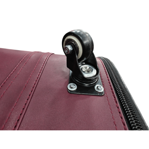 Burbros Leatherite Series 3 pc Set Luggage Trolley Maroon - Image 11