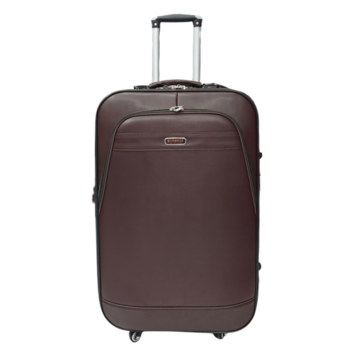 Burbros Leatherite Series 3 pc Set Luggage Trolley Maroon - Image 16