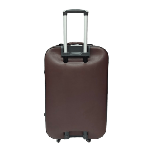 Burbros Leatherite Series 3 pc Set Luggage Trolley Maroon - Image 18