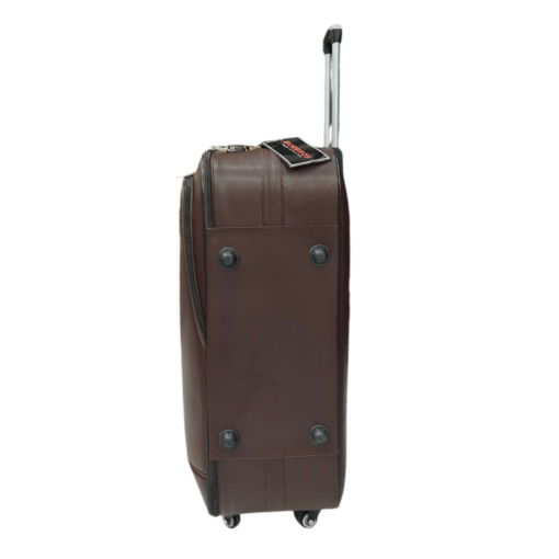 Burbros Leatherite Series 3 pc Set Luggage Trolley Maroon - Image 19