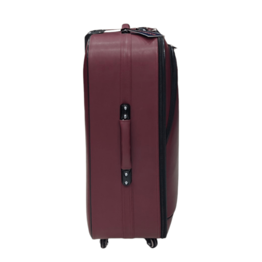 Burbros Leatherite Series 3 pc Set Luggage Trolley Maroon - Image 20