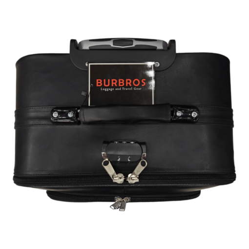 Burbros Leatherite Series 3 pc Set Luggage Trolley Maroon - Image 6