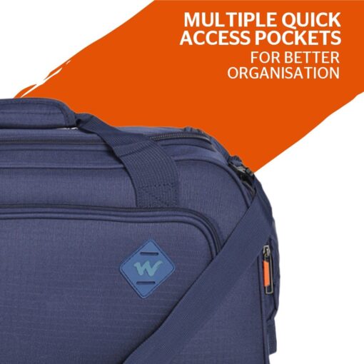 Altaz Wildcraft Duffel Bag Trolley Blue - Image 10