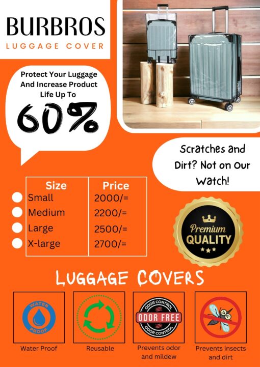 Burbros Plastic Luggage Covers